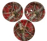 Lot 3 Havercamp 24 Total Red Round Dinner 9 Plate Next Vista Camouflage New. Price: $5.00.