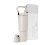 Water Bottle 40OZ Insulated Stainless Steel Flip Straw Tumbler Simple Modern New. Price: $51.99.