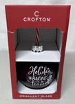 Crofton Holiday Baking Team Glass Ornament Ball Cup W/ Straw New CH1. Price: $10.08.