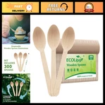 300 Count Compostable Wooden Spoons Eco-friendly Disposable Cutlery For Partie New. Price: $39.99.