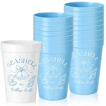 Blue Bachelorette Party Plastic Cups Reusable 12 Oz Bridal Supplies 20 Pcs New. Price: $38.43.