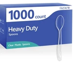 Sacatr 1000 Clear Plastic Spoons Bulk - Count, New. Price: $67.99.