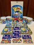 Vintage 1999 Pokemon Designware Centerpiece, Cups, Napkins & Confetti New Sealed. Price: $100.00.
