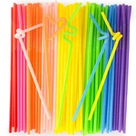 Hansgo 100PCS Disposable Colorful Drinking Medium, Straws Flexible New. Price: $10.43.