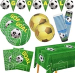 Soccer Party Supplies Set For 25 Guests-cups Plates Napkins- Table Cloth &banner New. Price: $20.99.