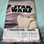 3 Star Wars Party Table Cover 54X84" Plastic Disposable Lot Of New. Price: $9.00.