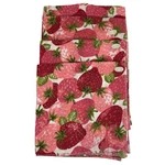 Vintage Mcm Hallie Mary Strawberries Irish Cloth Napkins Linen Set Of 4 Nwt New. Price: $34.00.