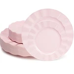 60 Pcs Pink Plates, Wave Edge Design Disposable Plastic For 30 Guests,... New. Price: $43.59.