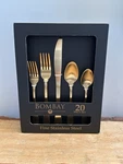 Bombay,gold Tone,stainless Steel, Service For Four, 20 Piece Set Utensils.nib! New. Price: $48.99.