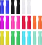 22PCS Reusable Silicone Tips, Multi-color Food Grade Straws Covers New. Price: $8.49.