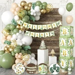 258 Pc Sage Green Baby Shower Decorations, Gender Neutral Mint Balloons Garla... New. Price: $57.42.