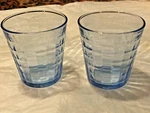 2 Duralex Prisme Marine Blue Glass Tumblers France Euc Used. Price: $19.95.