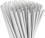 Metallic Silver Paper Straws, Biodegradable Disposable Party Drinking For New. Price: $11.75.