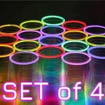 Serv Neon Glow Tumblers Set Of Four 16 Oz Party New Free Shipping. Price: $18.99.