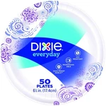 Dixie Heavy Duty Disposable Paper Plates 50 Count 6 7 8 Inch Diameter New. Price: $15.74.