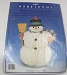 Amscan Honeycomb Snowman Table Decoration 14" Holiday, Christmas, Winter N.o.s New. Price: $9.99.