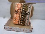 QTY=250 Pieces : Hansgo Paper Straws Orange/black Striped Assorted Open. Price: $11.86.