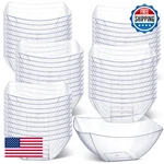 Tanlade 50 Pcs Square Plastic Serving Disposable Snack Salad Small Pa New. Price: $40.33.
