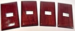 Set Of 4 Redwood Stain Light/internet Switch Cover Plate New! Open. Price: $17.99.
