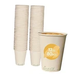 100% Compostable Disposable Coffee Cups Paper Solid - 80 Pack New. Price: $40.94.