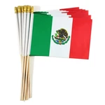 Qqsd Mexico Small Flag Mexican Stick Mini Hand Held 5.5 8.2 Inches, New. Price: $12.12.