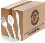 Plasticpro Cutlery Bo Sets Medium Weight Disposable Sierware White New. Price: $28.59.