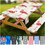 Wrakus Picnic Table Bench Covers Vinyl Elastic Edges Fitted Rectangle New. Price: $59.98.