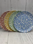 Meri Floral Bamboo Reusable Plates Set Ditsy Scalloped Edge Party Decor New. Price: $24.00.