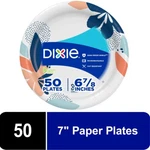 Dixie Disposable Paper Plates, 7 In, 50 Count New. Price: $9.99.