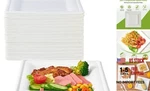 150 Piecs Square Paper Plates, 8-INCH Compostable Disposable WHITE-8 New. Price: $45.55.