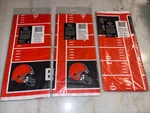 3 54 X 96 Inch Orange Cleveland Browns Nfl Pro Football Plastic Table Cover, New. Price: $26.00.