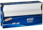 400 Count Settings Plastic White Forks, Practical Disposable Cutlery, Great... New. Price: $19.74.