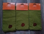 Fabric Napkins Lot Of 6 Fall Green Embroidered New Walmart Harvest. Price: $19.00.