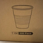 600 Pack 7 Oz Clear Plastic Cups, Disposable Lamosi New. Price: $19.84.