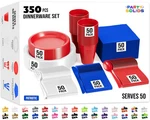Best 350 Pcs Patriotic Plastic Plates For Party, Disposable Set, Of Each 9" New. Price: $78.08.