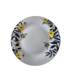 Set Of 3 Royal Norfolk Bee Happy White Yellow Flower 10.5" Dinner Plates Used. Price: $25.97.