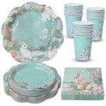 Easter Paper Napkins Cups Set Party Supplies Dessert Plates, Dinner Pl... New. Price: $36.99.
