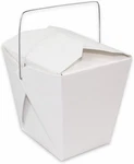 Qqoutlet White Chinese Asian Paper Take Box With Wire Handle, 32OZ, New. Price: $14.76.