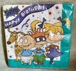 Vtg Rugrats Birthday Party Napkins Sealed 1990S Carlton American Greeting Usa New. Price: $9.50.