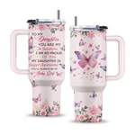 Uibunoo Daughter Birthday Gifts, 40 Oz To My Cup With Handle & Straw... New. Price: $36.59.