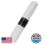 Wna Reflections Fork Knife And Spoon Kit White Linen-quality Napkin Roll New. Price: $131.33.