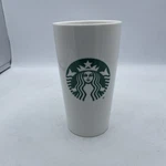 Starbucks Classic White And Green Coffee Traveler Tumbler 12 Oz No Lid Used. Price: $15.99.