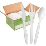 350 Pcs Compostable Cutlery Set, 7 Inch Large Size Biodegradable Disposable S... New. Price: $40.74.