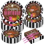 Gisgfim 200PCS Cowgirl Birthday Party Decorations - Western Plates, Napkins &... New. Price: $32.99.