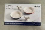 New! Disney Mickey & Minnie Unique Sauce Dish And Chopstick Rest.. Price: $61.00.