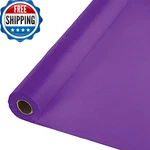 Creative Converting Festive Amethyst Plastic Table Cover Banquet Roll New. Price: $67.75.