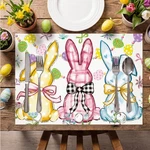 100 Pcs Watercolor Easter Bunny Paper Placemats, 10X14 Inch Disposable Rabbits.. New. Price: $29.44.