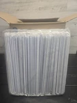 Dixie Plastic Straws 10.25" Giant Individually Wrapped, Blue, GW104, 1,200/CASE New. Price: $25.00.