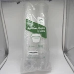 Comfy Package 5.5 Oz. Plastic Portion Cups With Lids - 100 Sets Clear Souffl New. Price: $9.99.