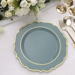 Disposable Plastic Plates Scalloped Rim Wedding Party Event Tableware Home New. Price: $13.74.